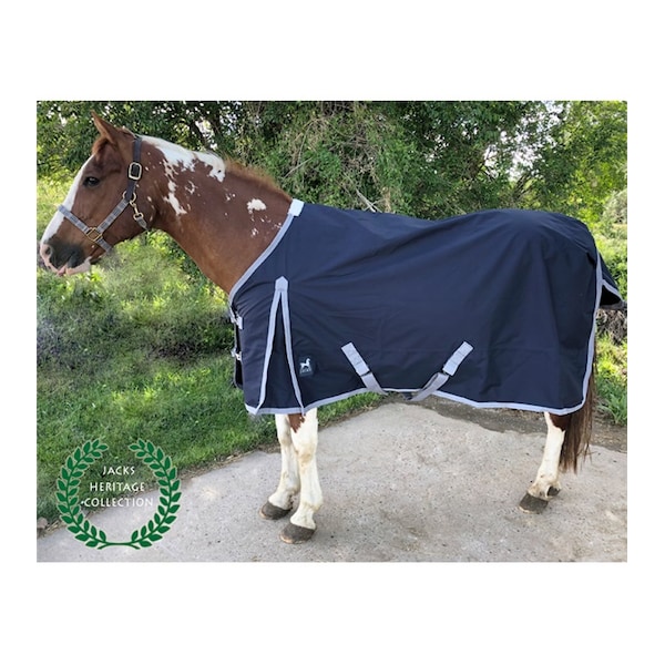 Jacks Heritage Collection Atlas Turnout Sheet 600 Denier NAVY 76" - 4290-NV-76