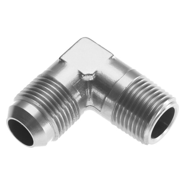 Red Horse Performance 08AN 90 deg to 08AN NPT Male Adapter - Clear - RHP822-08-08-5