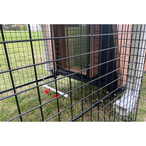 Chicken Condos Coop DeVille Chicken Coop With 4ft X 10ft X 48in Tall Run Basic - CDCC4X10X48R-B