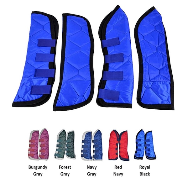 Jacks Jacks 1952-NV-GY Quilted Shipping Boots; Navy & Grey - 1952-NV-GY