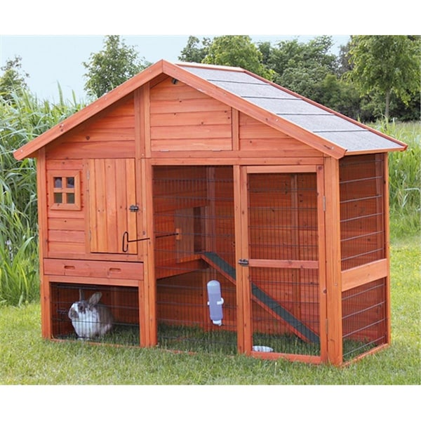 Trixie Pet Products Rabbit Hutch With Gabled Roof - 62336