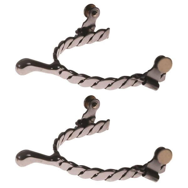 Jacks Imports Stainless Steel Twisted Knob End Spurs YOUTH - 115-Y