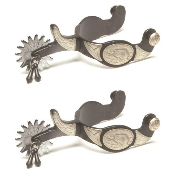 Jacks Jacks 11018 Black Steel Jingle Bob Show Spurs - 11018