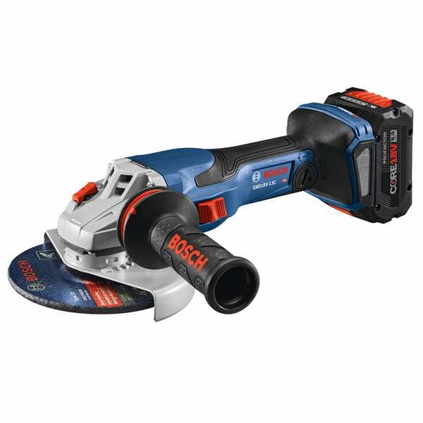 Bosch Angle Grinder, 18V DC, 5 in or 6 in Wheel Dia. - GWS18V-13CB14