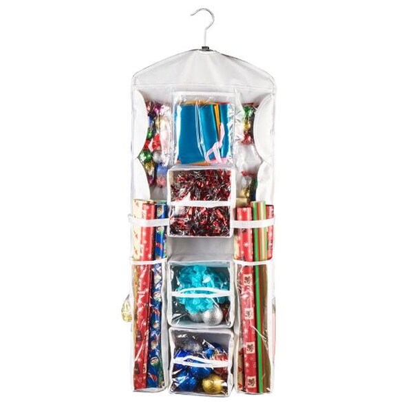 Elf Stor Elf Stor 83-DT5153 Double Sided Deluxe Hanging Gift Wrap & Bag - 83-DT5153