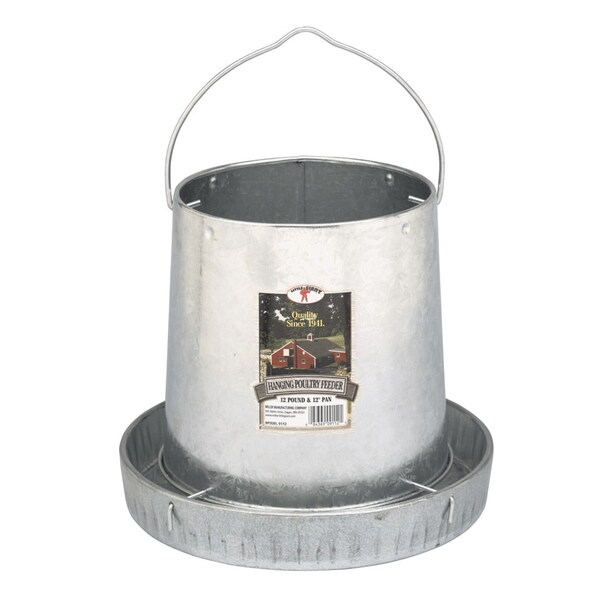 Miller Mfg Little Giant 12 lb Hanging Feeder For Poultry - 9112