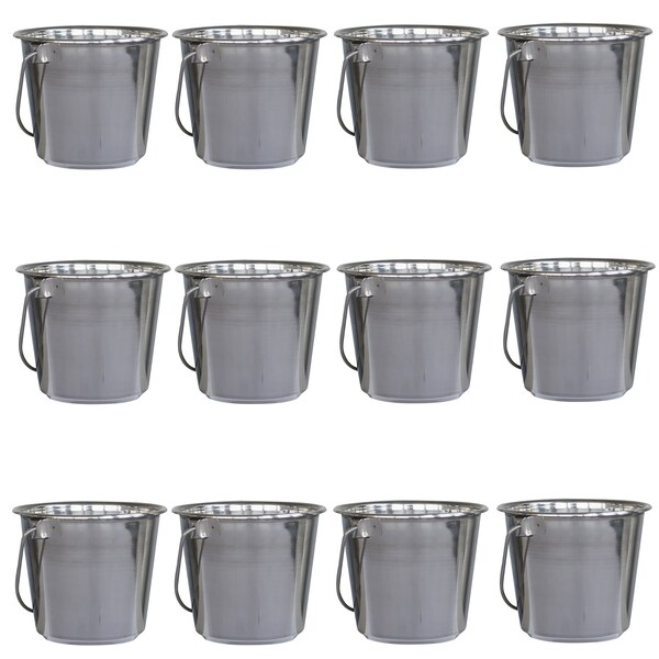 Sportsman Stainless Steel 0.25 Gallon Bucket, 12PK - 27077083828