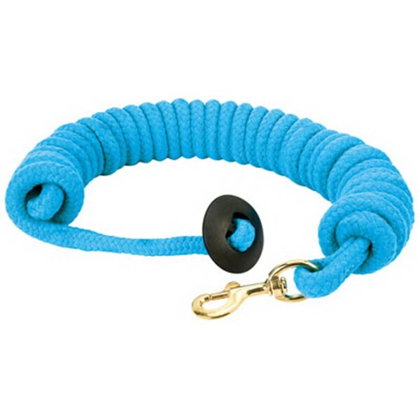 Daretocare 35-1916-BL 0.75 in. x 25 ft. Rounded Cotton Lunge Line - Blue - DA2670879