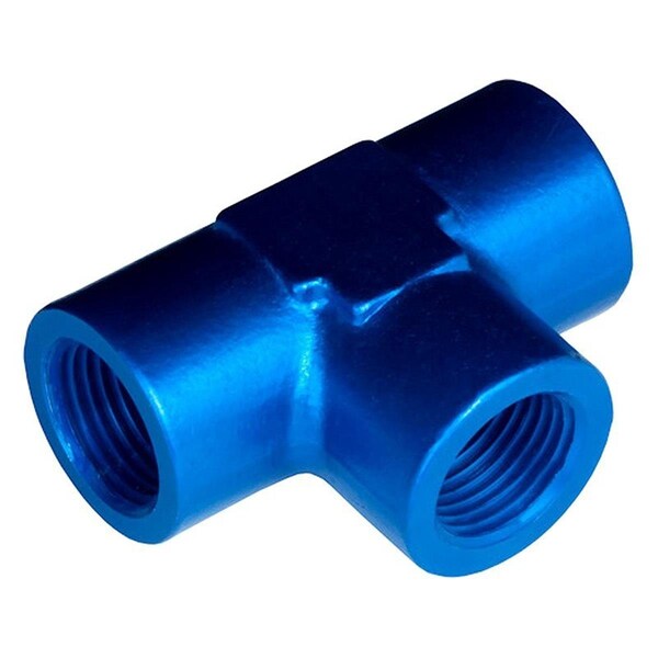 Red Horse Performance 0.12 in. Female Tee NPT Adapter, Blue - RHP917-02-1