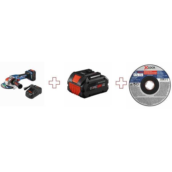 Bosch Cordless Combination Kit, 18V DC - GWX18V-13CB14/GBA18V80/TCWX1S600