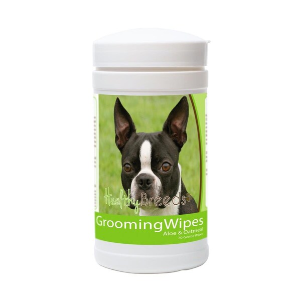 Healthy Breeds Boston Terrier Grooming Wipes - HE126062