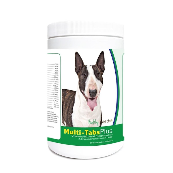 Healthy Breeds Miniature Bull Terrier Multi-Tabs Plus Chewable Tablets, 365PK - 840235176473