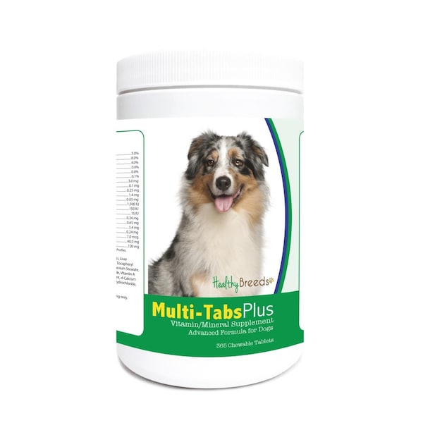 Healthy Breeds Australian Shepherd Multi-Tabs Plus Chewable Tablets, 365PK - 840235121800