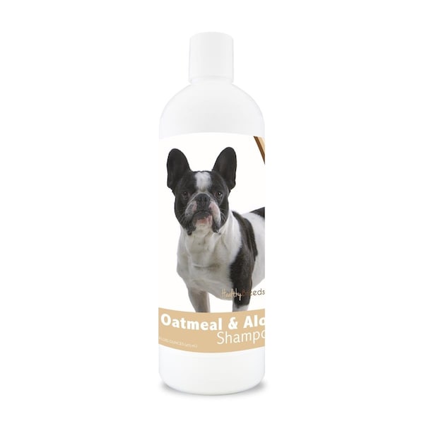 Healthy Breeds 16 oz French Bulldog Oatmeal Shampoo with Aloe - 840235107095