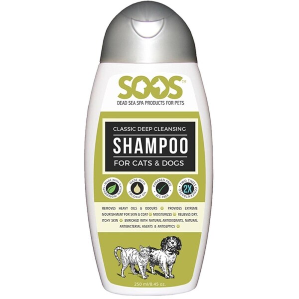 Sgs Instruments Soos Dead Sea Deep Cleansing Shampoo for Cats and Dogs - 250 ml. - SO96269