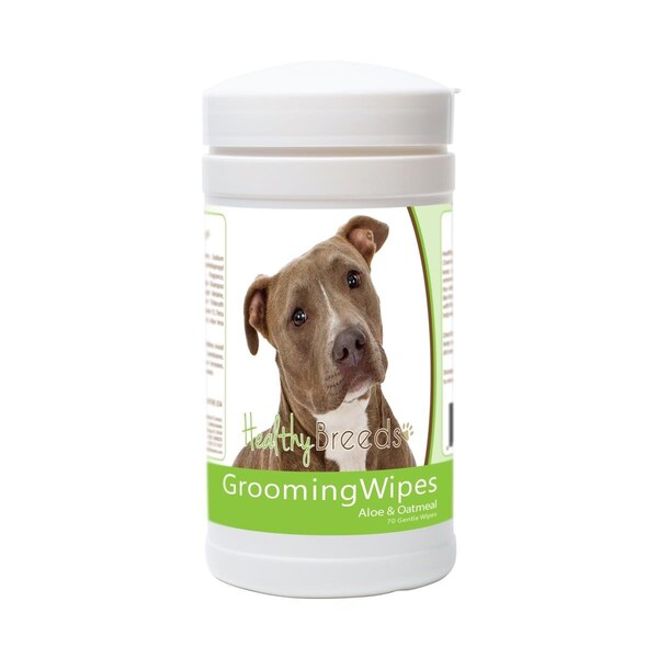 Healthy Breeds Pit Bull Grooming Wipes, 70PK - 840235180418