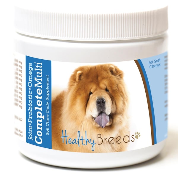 Healthy Breeds Chow Chow All in One Multivitamin Soft Chew, 60PK - 192959007730