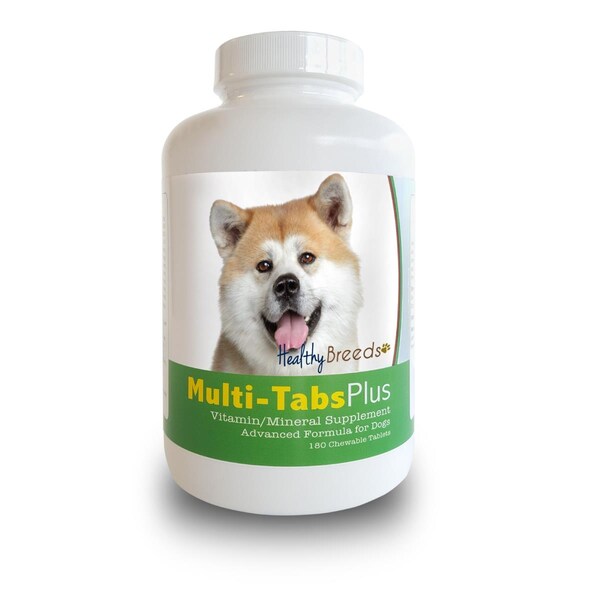 Healthy Breeds Akita Multi-Tabs Plus Chewable Tablets, 180PK - 840235139710