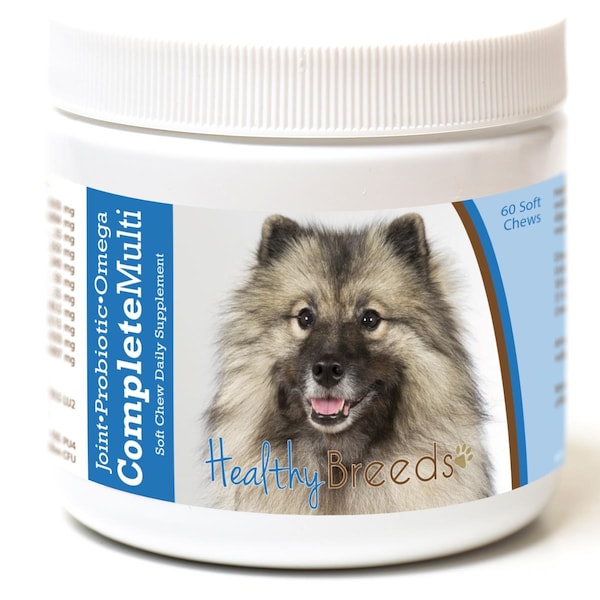 Healthy Breeds Keeshonden All in One Multivitamin Soft Chew, 60PK - 192959008290