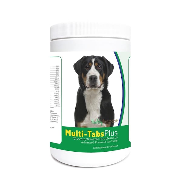 Healthy Breeds Greater Swiss Mountain Dog Multi-Tabs Plus Chewable Tablets, 365PK - 840235122401