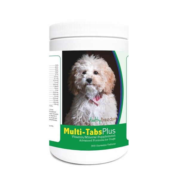 Healthy Breeds Cockapoo Multi-Tabs Plus Chewable Tablets, 365PK - 840235122590