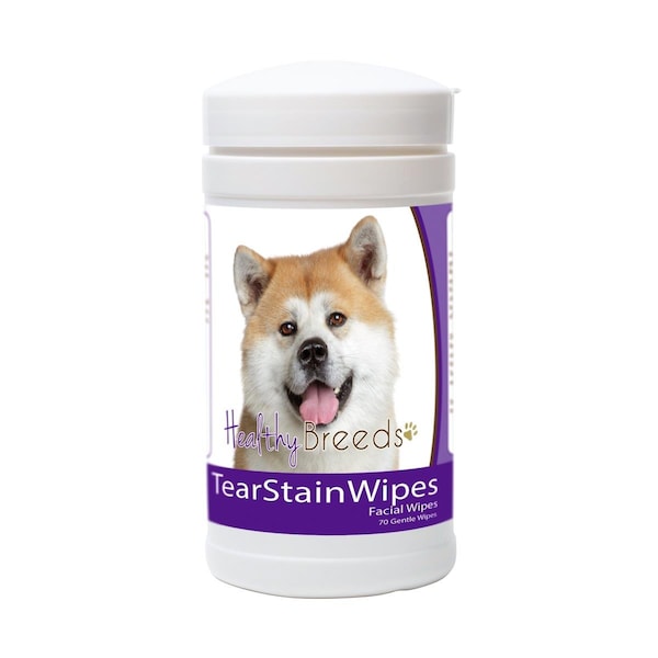 Healthy Breeds Akita Tear Stain Wipes - 840235153139