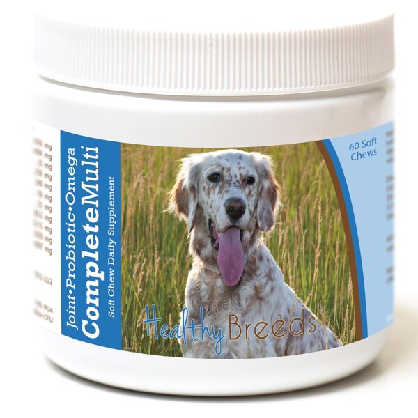 Healthy Breeds English Setter All in One Multivitamin Soft Chew, 60PK - 192959007980