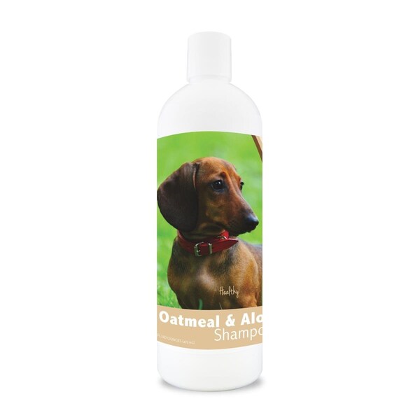 Healthy Breeds 16 oz 14.5 lbs Dachshund Oatmeal Shampoo with Aloe - 840235105749