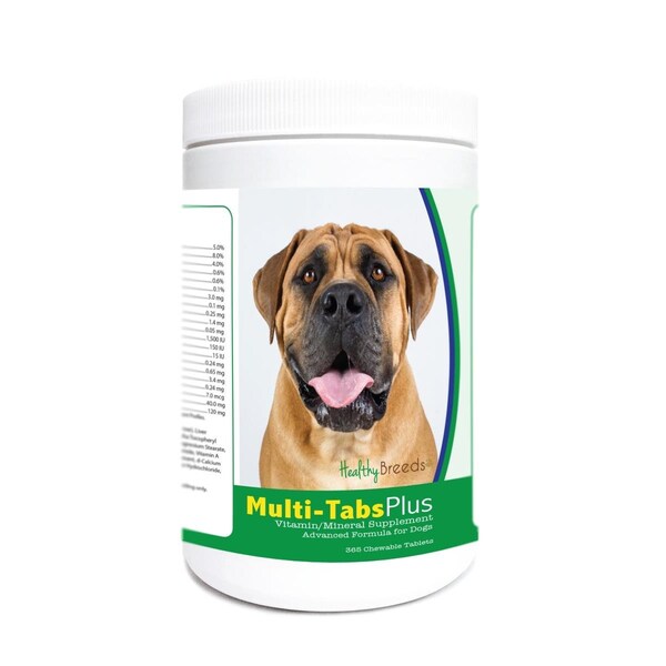 Healthy Breeds Boerboel Multi-Tabs Plus Chewable Tablets, 365PK - 840235178088