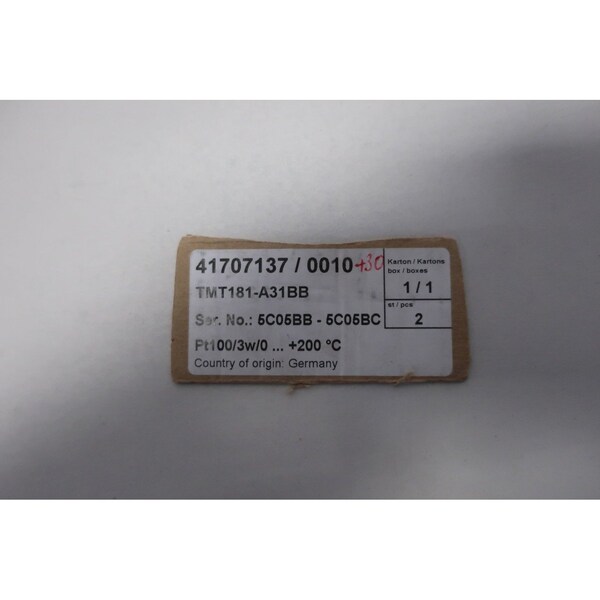 Endress Hauser ITEMP 0-200C 18-35V-DC TEMPERATURE TRANSMITTER - TMT181-A31BB