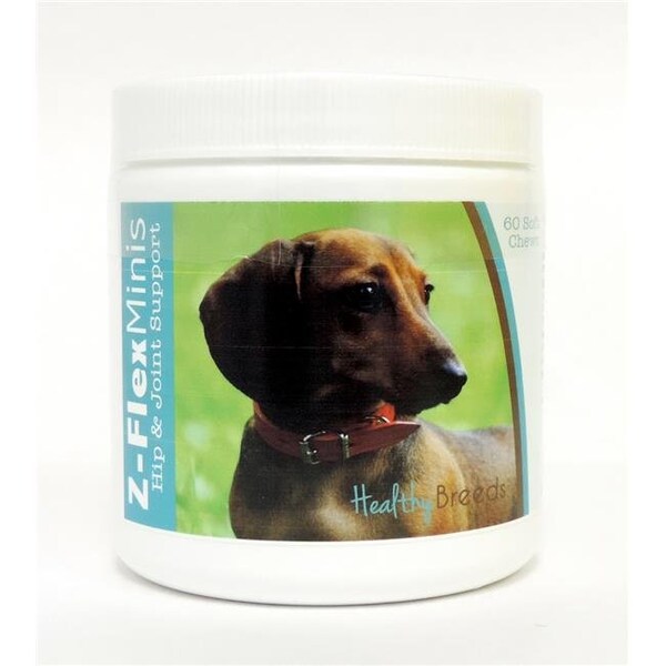 Healthy Breeds Healthy Breeds 840235105848 Dachshund Z-Flex Minis Hip & Joint Support Soft Chews; 60 Count - 840235105848