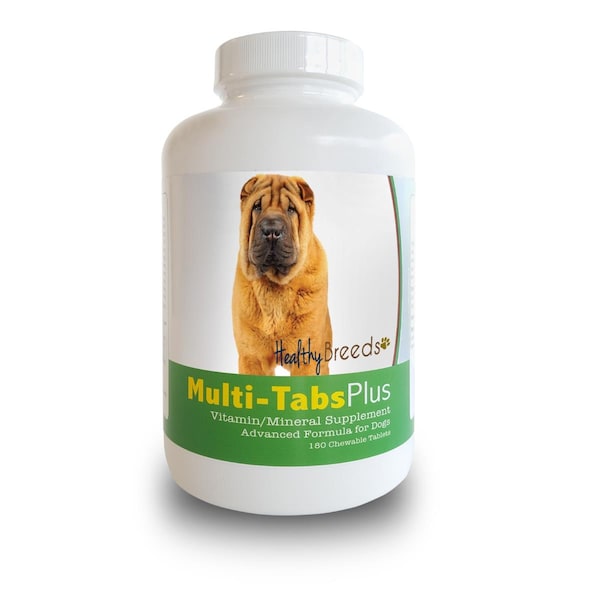 Healthy Breeds Chinese Shar Pei Multi-Tabs Plus Chewable Tablets, 180PK - 840235140050