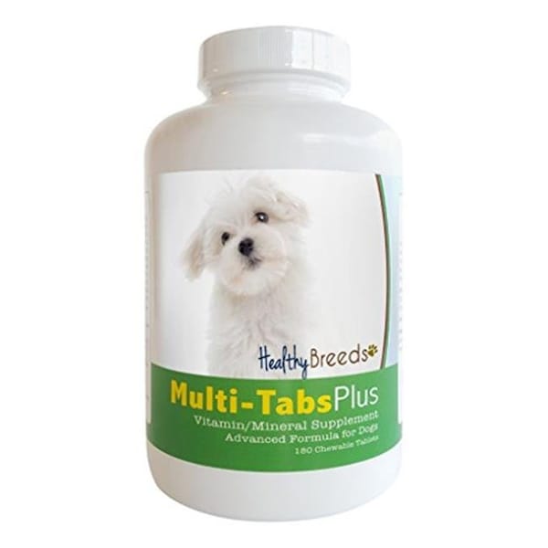 Healthy Breeds Healthy Breeds 840235140443 Maltese Multi-Tabs Plus Chewable Tablets; 180 Count - 840235140443