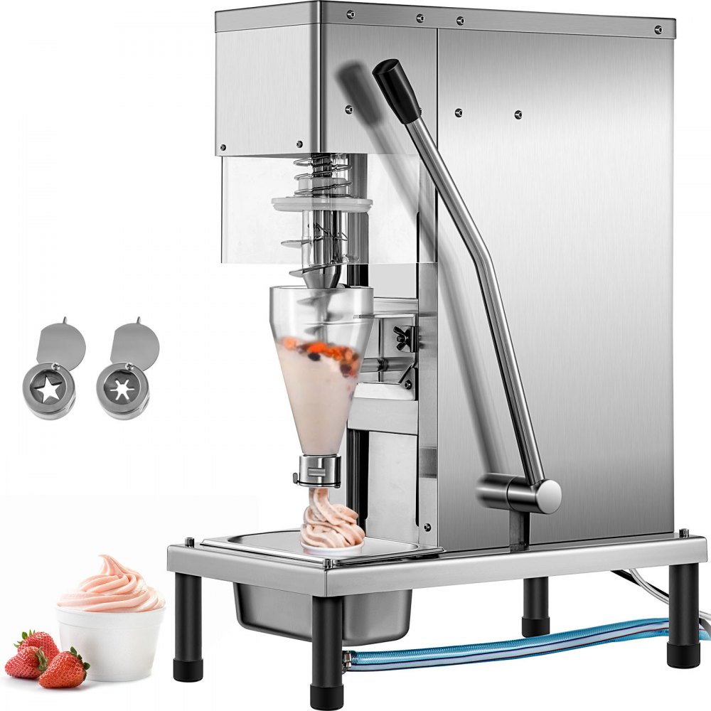 VEVOR 110V Frozen Yogurt Blending Machine 750W, Yogurt Milkshake Ice Cream Mixing Machine 304 Stainless Steel Construction, Professional Commercial Kitchen Equipment - DDJBJBJLJBJ000001V1
