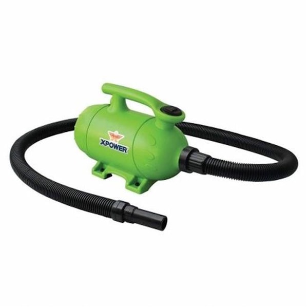 Xpower XPOWER Manufacture B-2-Green 2 HP Pro at Home Pet Grooming Force Dryer & Vacuum; Green - B-2-PURPLE