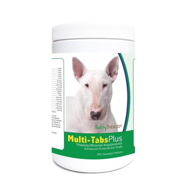 Healthy Breeds Bull Terrier Multi-Tabs Plus Chewable Tablets, 365PK - 840235122620