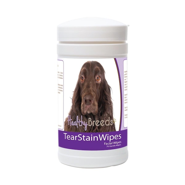Healthy Breeds Field Spaniel Tear Stain Wipes - 70 Count, 70PK - 840235179429