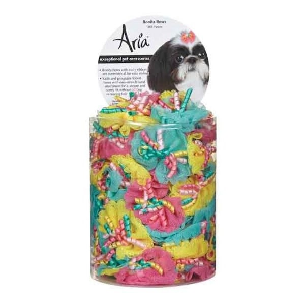 Aria Aria DT1020 99 Polyester Bonita Bows - 100 Count - DT1020 99