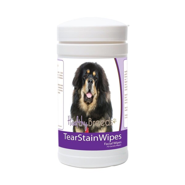 Healthy Breeds Tibetan Mastiff Tear Stain Wipes - 70 Count, 70PK - 840235176961