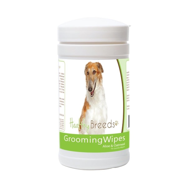 Healthy Breeds Borzois Grooming Wipes - 70 Count, 70PK - 840235176855