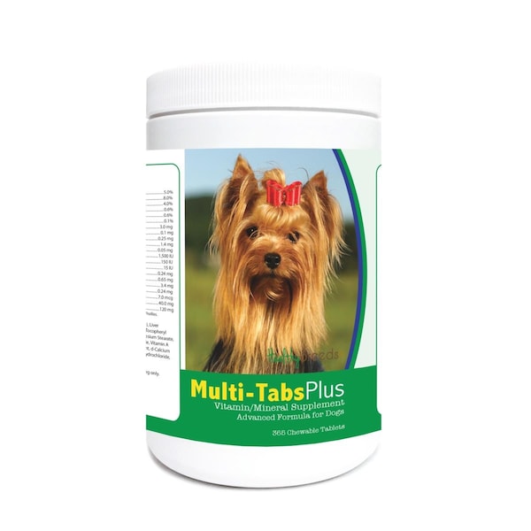 Healthy Breeds Yorkshire Terrier Multi-Tabs Plus Chewable Tablets, 365PK - 840235122400