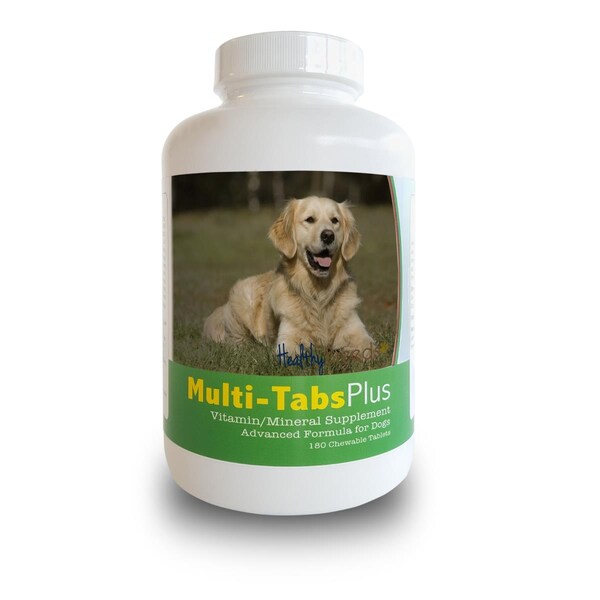 Healthy Breeds Golden Retriever Multi-Tabs Plus Chewable Tablets, 180PK - 840235140250