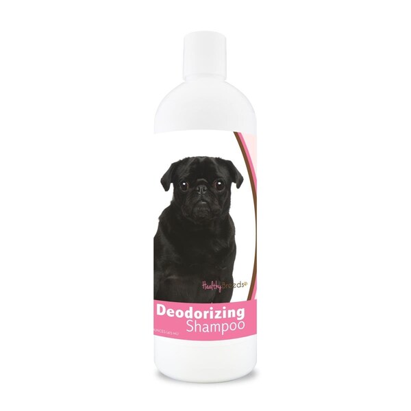Healthy Breeds 16 oz Pug Dog Deodorizing Shampoo - 840235112969