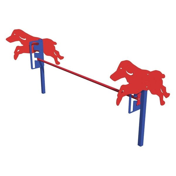 Bark Park Dog Park Rover Jump Over, Red/Blue - PBARK-450-P