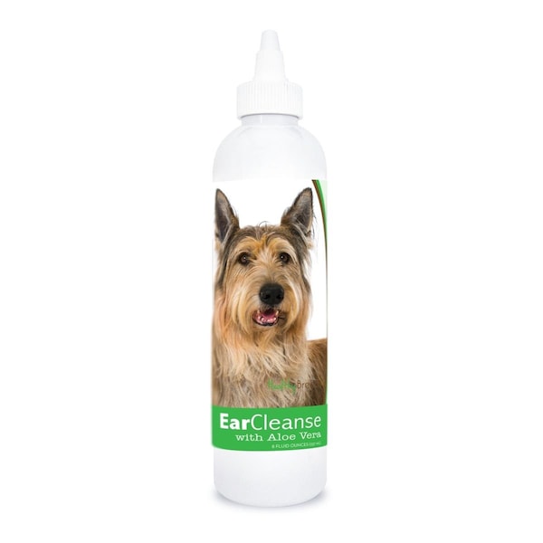 Healthy Breeds 8 oz Berger Picard Ear Cleanse with Aloe Vera Cucumber Melon - 840235197676