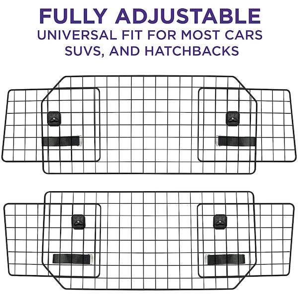 Pawple Dog Barrier for SUV's, Cars & Vehicles, Heavy-Duty - Adjustable Pet Barrier, Universal Fit - PAWDBAR