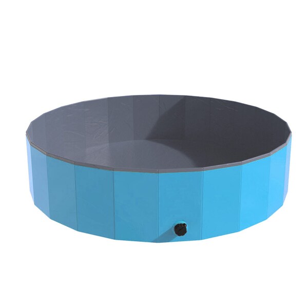 Pet Adobe Pet Adobe Foldable Pool for Dogs and Kids, Blue - 361746SQQ