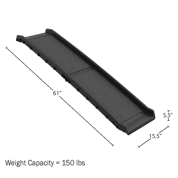 Pet Adobe Bi-Fold Pet Ramp, Lightweight with Safe Non-Slip Traction Surface and Raised Sides for Cars, SUVs - 709422XRP
