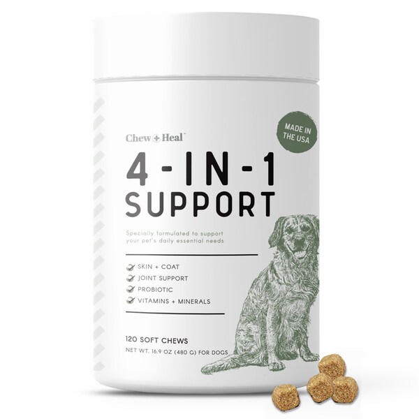 Chew + Heal 4-In-1 Support - 120 Chews - CH-4-IN-1-SUPPORT-120