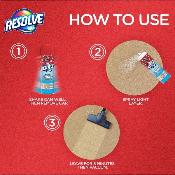 Lysol Resolve Pet Expert Fresh Scent Pet Hair Eliminator 18 oz Foam - 1920099713